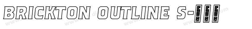 Brickton Outline S字体转换